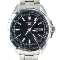 【美品】SEIKO セイコー／セイコー5 4R36-00E0／自動巻き／ステンレス／シルバー・グレー・ゴールド