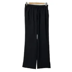 スピック&スパン Spick&Span イージーパンツ 裾スリット パンツ 38 ブラック ■GY06