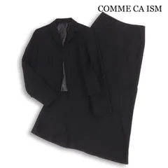 COMME CA ISM コムサイズム 通年★ 総裏 フォーマル 冠婚葬祭 セットアップ スカート スーツ Sz.M L レディース 黒