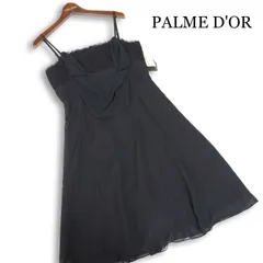 【新品 未使用】 PALME D'OR パルムドール 通年★ レース フォーマル ワンピース 大きいサイズ Sz.13ABR レディース 黒