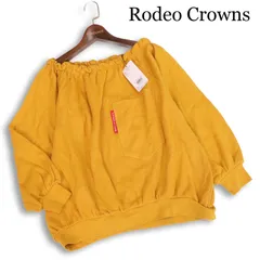 【新品 未使用】 Rodeo Crowns ロデオクラウンズ 通年★ オフショルダー プルオーバー トレーナー Sz.F レディース