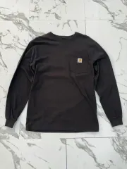 カーハート ブラック ロングスリーブ Tシャツ