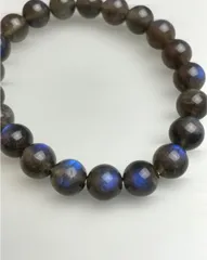【極上品】天然ラブラドライト ブレスレット 7mm玉 ｜幻想的なブルーシラー｜高品質天然石
