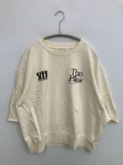 LEPSIM レプシィム スウェット F アイボリー コットン スウェット 前面プリント バックプリント 半端袖