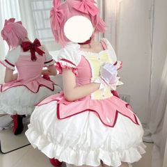 全頭面鍵付き まどマギ 鹿目まどか kigurumi着ぐるみマスク コスプレ