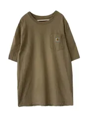 L CARHARTT カーハート ヴィンテージ コットン 半袖Tシャツ ベージュ