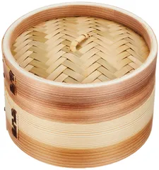 【人気商品】パール金属 中華 せいろ 15cm 蒸し器 蒸し 野菜 しゅうまい 小籠包 天然木 天然竹 和の里 H-5712
