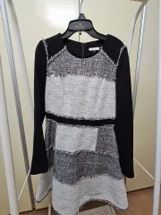 デパート 正規品 高級感 THYREN ツイード フレア ONE PIECE S