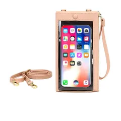 【特価セール】[UMIYI] スマホ ポーチ ショルダー スマホバッグ 斜め掛け 入れたまま操作 レディース 大人 小さめ 財布 スマホポシェット 縦型 カード入れ ミニショルダー 軽量 携帯電話対応 おしゃれ お出掛け