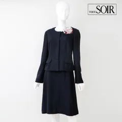 ♪当日発送可能【美品】東京ソワール　リファンネ　セレモニー　9号　ネイビー