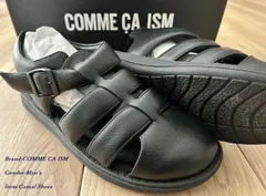 新品訳有り COMME CA ISM コムサイズム メン グルカサンダル 05ブラック 25.0cm 92ZK01 定価8,900円