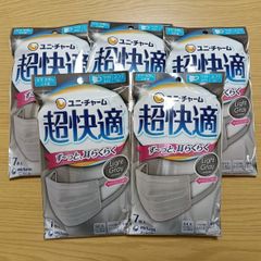 ユニチャーム 超快適マスク ライトグレー ふつうサイズ 7枚入×6袋