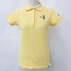 パーリーゲイツ PEARLY GATES Jack Bunny ジャックバニー ゴルフ スポーツウェア  ポロシャツ 半袖 ロゴ 刺繍 イエロー 黄 0