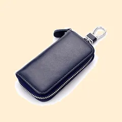 レディース 本革 カードキーケース スマートキーケース メンズ 車キーケース 6連 キーケース 2つ内側ポケット カード入れ カラビナ付き [YuHaru] 大容量 プレゼント