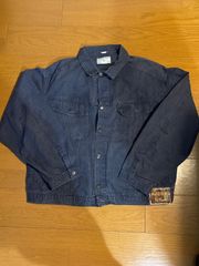 超希少　80s　maid in itary　AVIREX　アビレックス　イタリア製　ユーロヴィンテージ　フェード　ブラック　XL　ワークジャケット　ミリタリージャケット　アメカジ　アメリカ軍