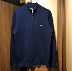 100 / ラコステ / フルジップアップ ウールニット / トゥー316-オク/