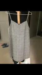 スパオ チェック パータン キャミソール ミディ ONE PIECE