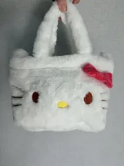 サンリオ) ハローキティ ファー バッグ 白 ミニ
