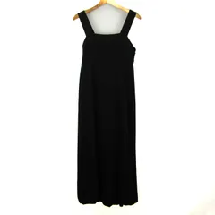 アダムエロペ ジャンパースカート サロペットスカート レディース Fサイズ ブラック Adam et Rope' 【中古】