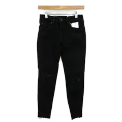 アズールバイマウジー デニムパンツ ジーンズ ストレッチ ボトムス レディース Sサイズ ブラック AZUL by moussy