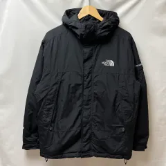 正規品/M THE NORTH FACE ザノースフェイス 600 サイドロゴ ポケット ブラック ダウン ウィンドブレーカー