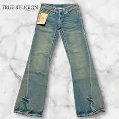 【新品タグ付き】 TRUE RELIGION トゥルーレリジョン JOEY SUPER T ジョイ スーパーT デニム ジーンズ パンツ フレア ベルボトム 27 Y2K アーカイブ 00S B1084