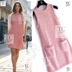 シャネル トップス CHANEL ピンク ブラック カメリア レース コットン カール・ラガーフェルド作品 超美品 38 CHANEL - シャネル トップス CHANEL ピンク ブラック カメリア レース