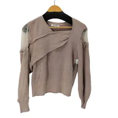 スナイデル snidel レースドッキングデザインニットトップス レディース ONE SIZE 