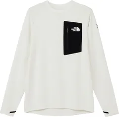 ザ・ノース・フェイス THE NORTH FACE アウトドア エクスペディションドライドットクルー メンズ レディース 長袖 Tシャツ ロンT トップス インナー カットソー シンプル 胸ポケット ファスナー付き  NT12523 GS グレイッシュホワイト