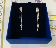スワロフスキーSwarovski Cruz MoonsunLongDropピアス