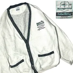 【イタリア製】【NORTH WESTERN】カレッジ スウェット カーディガン ビンテージ 古着 ユーロ アメカジ 刺繍