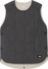 ザ・ノース・フェイス THE NORTH FACE アウトドア ベビー キルティングスリーパー 赤ちゃん パジャマ 寝巻 オーガニックコットン 綿 天然素材使用 柔らかい ボタン 着脱簡単 ロゴワッペン付き  NNB72515 GG グラファイトグレー