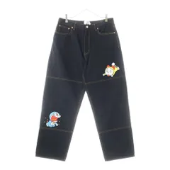 Palace Skateboards (パレススケートボーズ) ×ドラえもん DORAEMON P90 JEAN キャラクター刺繍 バギーデニムパンツ ブラックのサムネイル