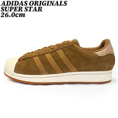 【クーポン】スニーカー シューズ  アディダス オリジナルス スーパースター スウェード ブラウン 26.0cm ADIDAS ORIGINALS SUPER STAR B27574 正規品 中古 古着 ブランド 匿名配送