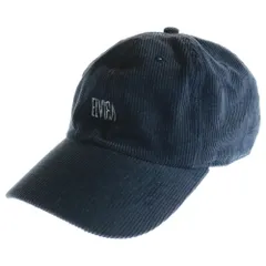 ELVIRA (エルビラ) フロントロゴ コーディロイ 6パネルキャップ 帽子 ネイビーのサムネイル