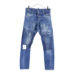 DSQUARED2 (ディースクエアード) 16SS Sexy twist jean ダメージ加工 スキニーパンツ デニム ジーンズ インディゴ S71LB0111 S30342