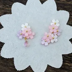 桜のピアス＆イヤリング（2点目半額）