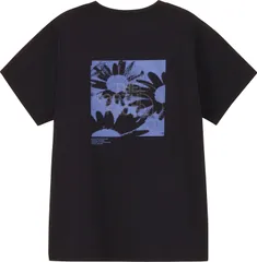 ザ・ノース・フェイス THE NORTH FACE アウトドア ショートスリーブ ES フラワーボックスロゴティー レディース 半袖 Tシャツ トップス 普段着 トレーニング 運動 ポリエステル グラフィック バックプリント  NTW32685 K ブラック