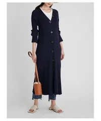 Mila Owen ドレスライクリブニットロングカーディガン レディース 0 ネイビー 3221202603130037