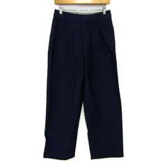 ユニクロ コットンワイドパンツ イネス ボトムス レディース 67サイズ ブルー UNIQLO 【中古】