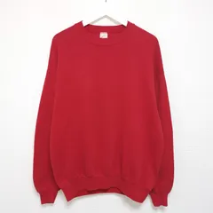 XL 90s JERZEES スウェット トレーナー 無地 赤 USA製