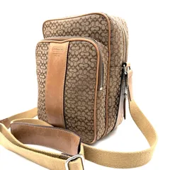 COACH y2k shoulder bag mini signature unisex canvas leather コーチ ショルダーバッグ  ミニシグネチャー ユニセックス メンズ レディース
