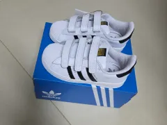 (新品) アディダスキッズ スーパースター ユア バックル スニーカー 160mm