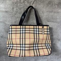 BURBERRY ノバチェック レザートート - メルカリ