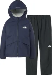 ザ・ノース・フェイス THE NORTH FACE アウトドア レインテックスユリイカ ジュニア キッズ 子ども ジャケット アウター ロングパンツ 長ズボン 防水 シンプル 上下セット キャンプ ハイキング 林間学校  NPJ12610 NY TNFネイビー