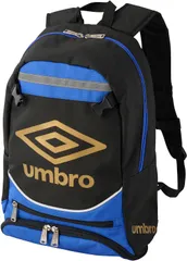 アンブロ umbro サッカー ジュニアフットボールバックパック バッグ リュック デイパック カバン キッズ 子供 収納 ポケット 小物 反射材 洗濯可能 部活動 クラブ スクール チーム  UF5SBP02J BK ブラック