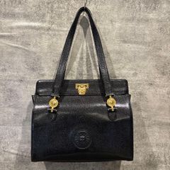 Versace ジャンニ ヴェルサーチ ショルダーバッグ 黒／金メデューサ