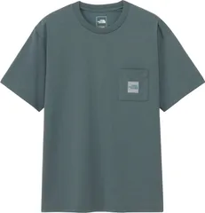 ザ・ノース・フェイス THE NORTH FACE アウトドア ショートスリーブスクエアロゴポケットティー メンズ 半袖 Tシャツ 速乾性 トップス シンプル ロゴ 胸ポケット付き 刺繍 ウェア コットンライク  NT82541 SL スレートグレー