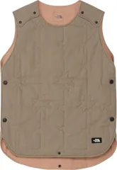 ザ・ノース・フェイス THE NORTH FACE アウトドア ベビー キルティングスリーパー 赤ちゃん パジャマ 寝巻 オーガニックコットン 綿 天然素材使用 柔らかい ボタン 着脱簡単 ロゴワッペン付き  NNB72515 MR マッシュルーム