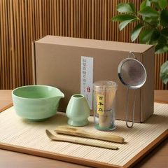 茶道具セット 青磁建水 竹柄杓 竹茶杓 4本 - メルカリ